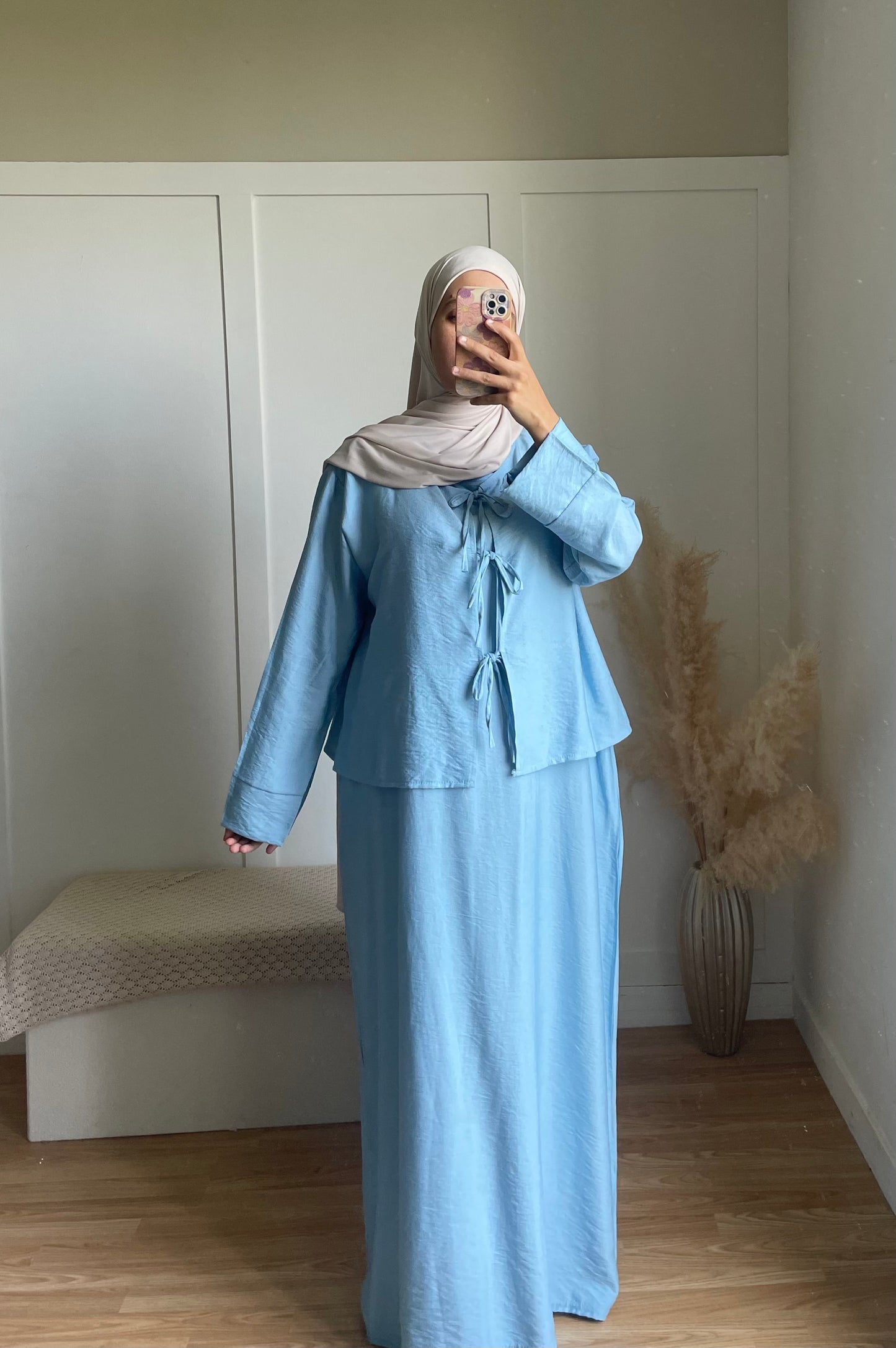 Ensemble chams | bleu ciel