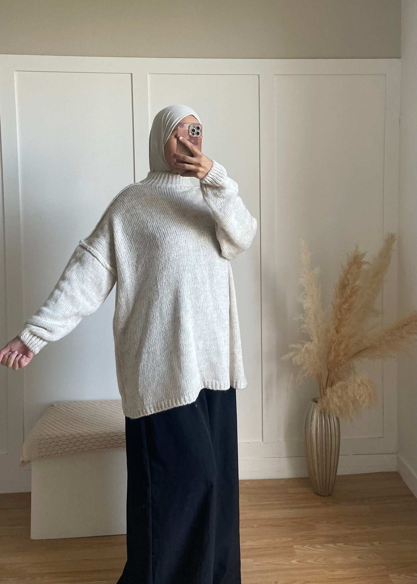 Pull jade | beige