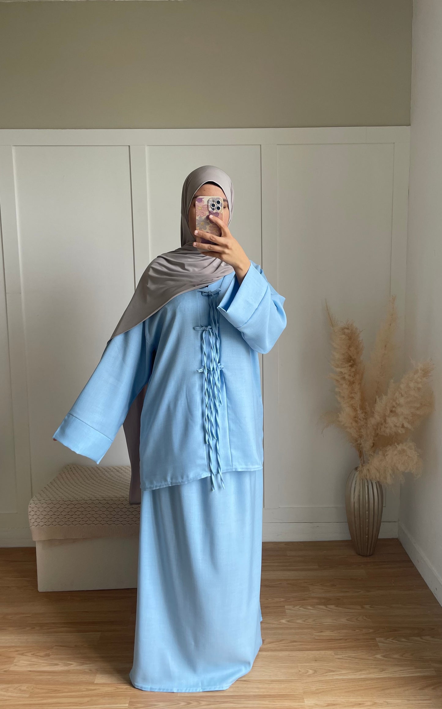 Ensemble jupe Manel | bleu ciel