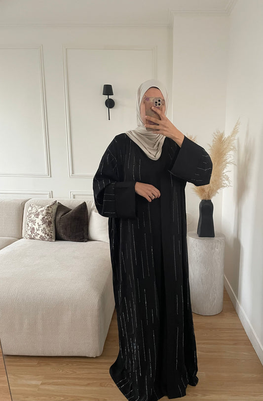 Abaya Amina| Noir