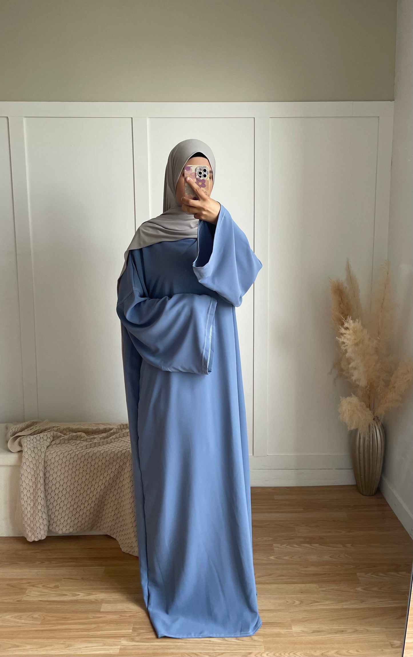 Abaya Rania | Bleu ciel