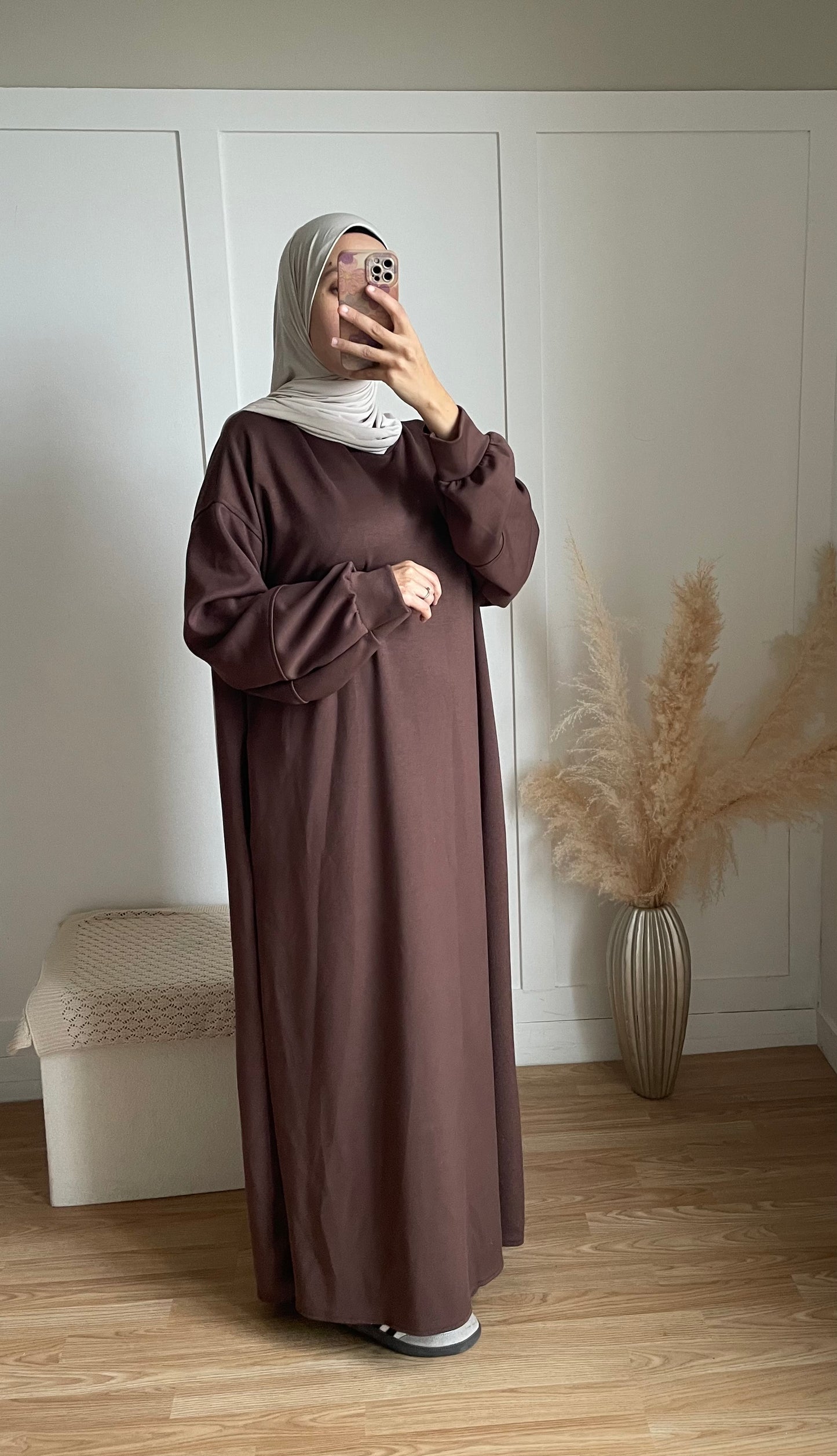 Robe pull Leila | Marron