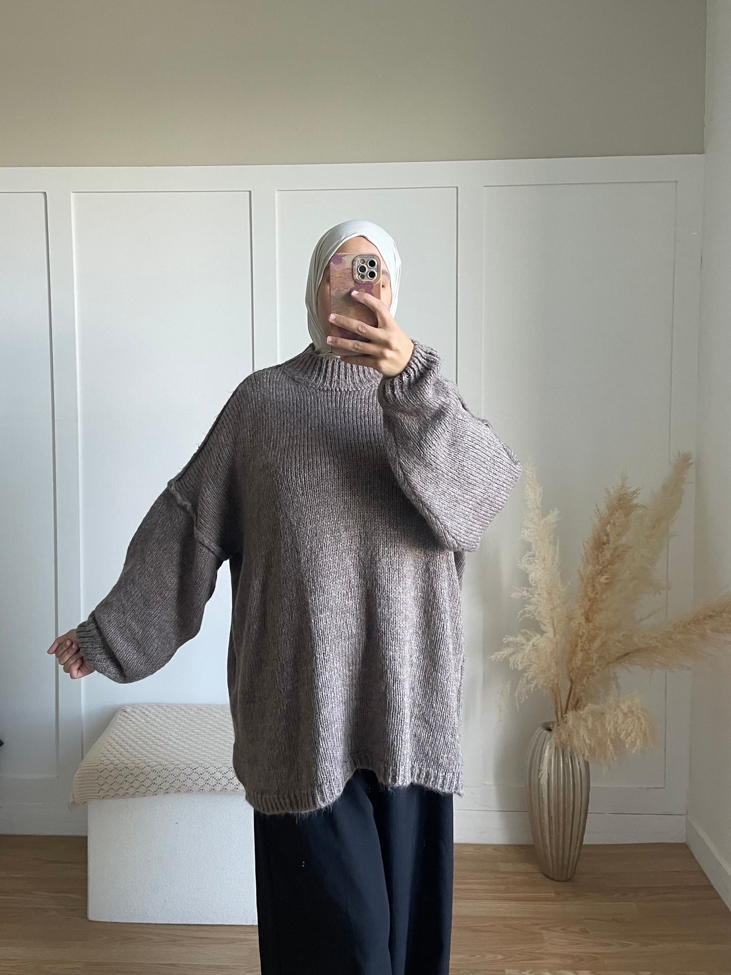 Pull jade | taupe