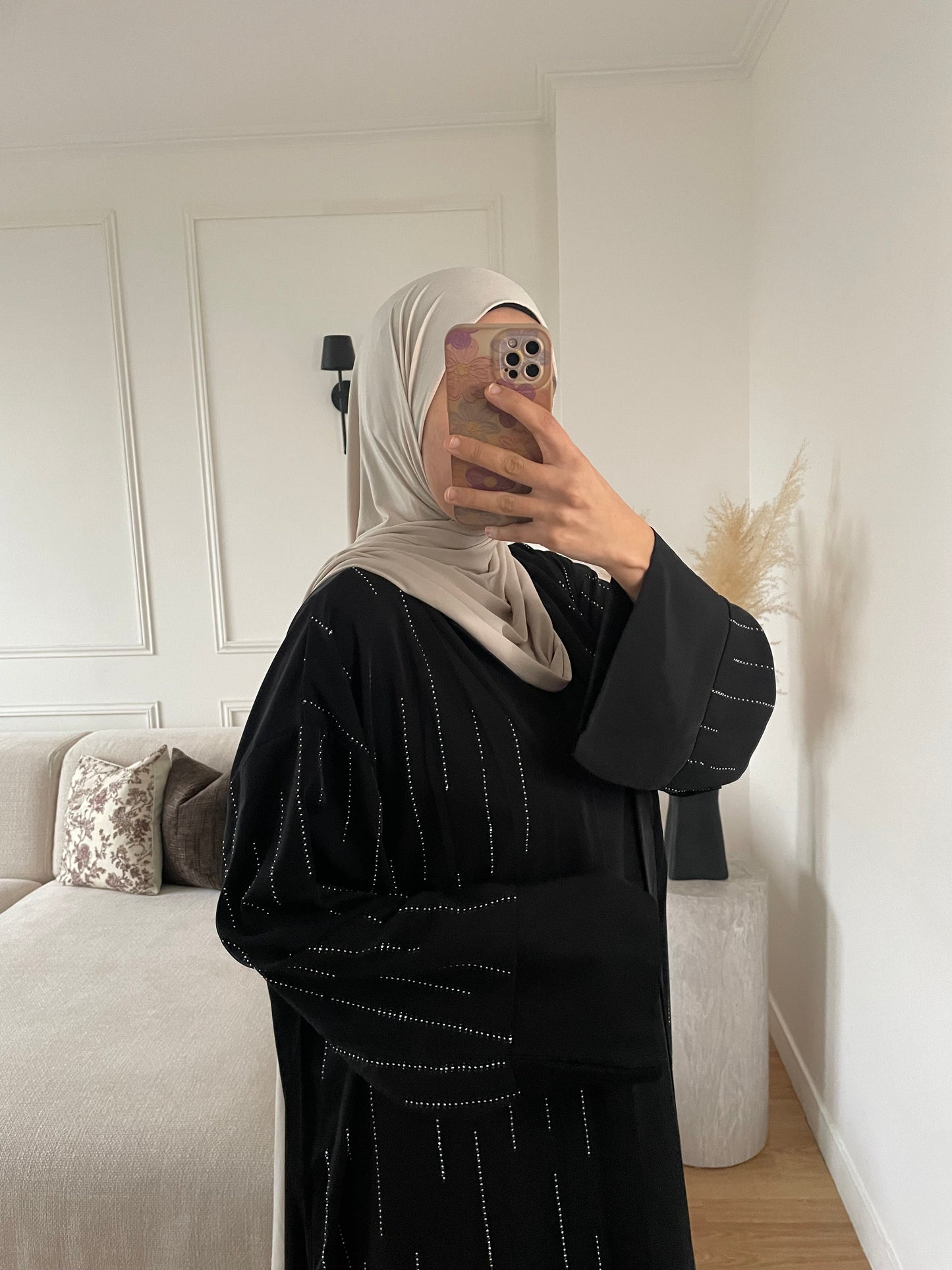 Abaya Amina| Noir