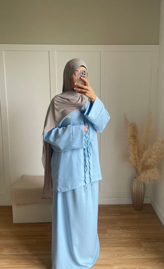 Ensemble jupe Manel | bleu ciel