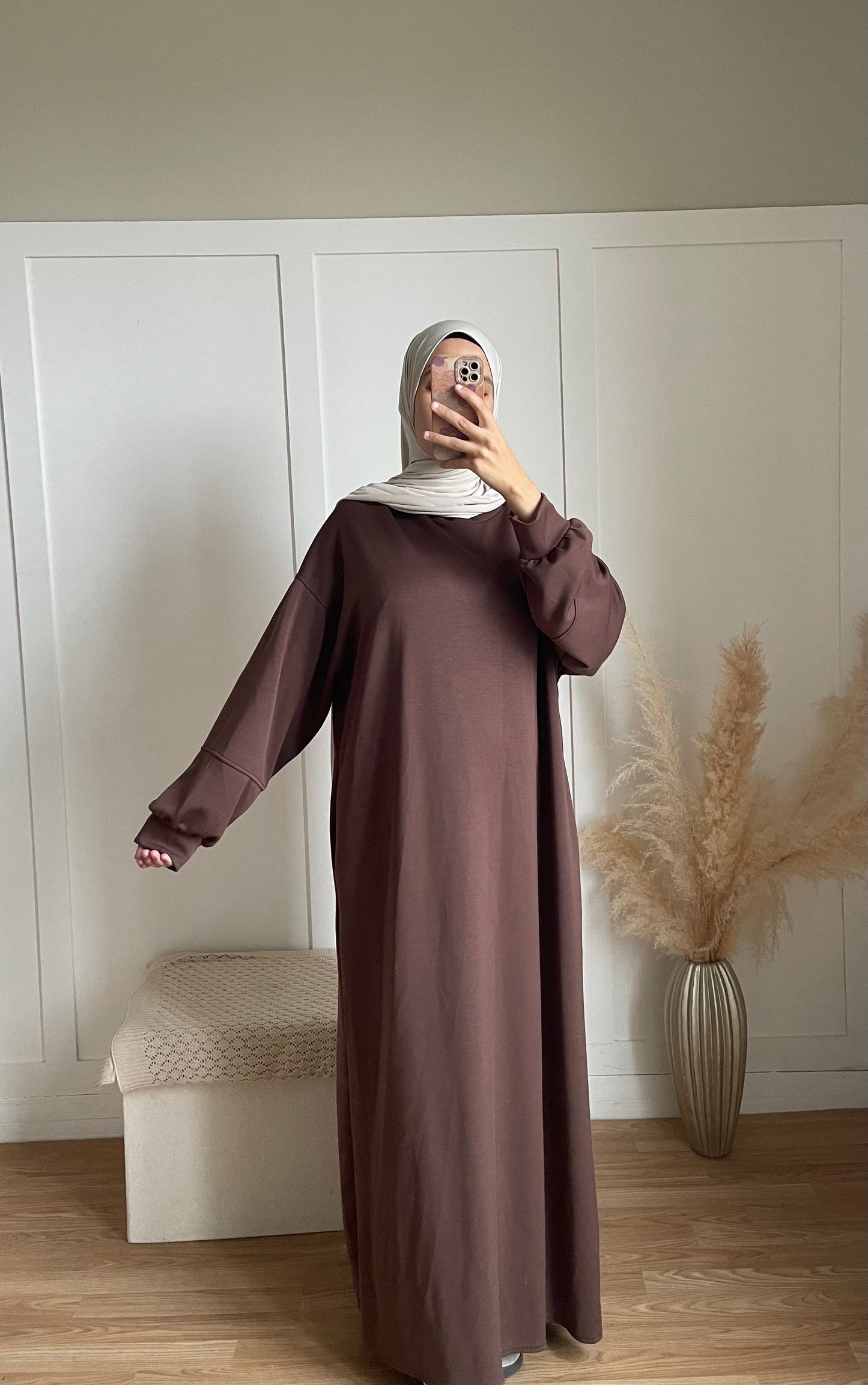 Robe pull Leila | Marron